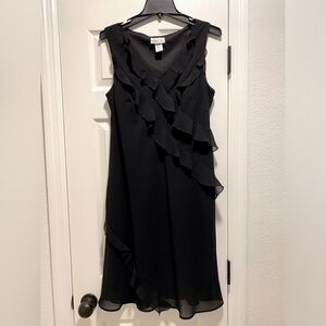 Robbie Bee black dress with ruffles size 14